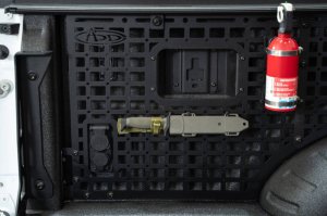 Ford Super Duty F250 Bed Side Molle Panel - Passenger Side - Addictive Desert Designs - Hammer Black - `23-`27